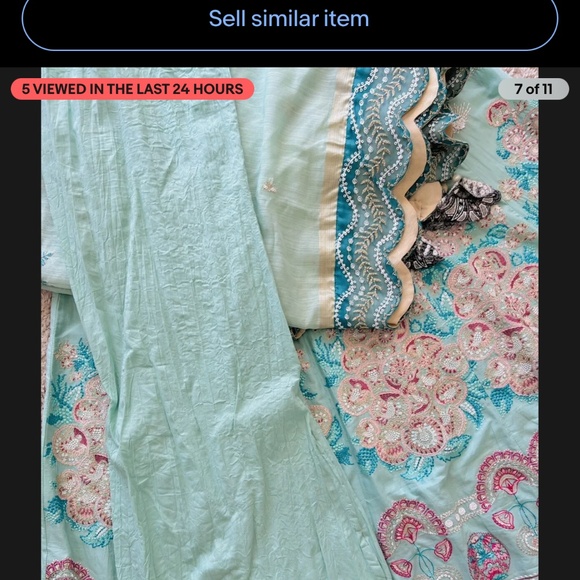 Pakistani designer lawn - Picture 6 of 7